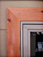 wood window casing