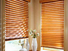 Norman Real Wood and Faux Wood Blinds Window Blinds