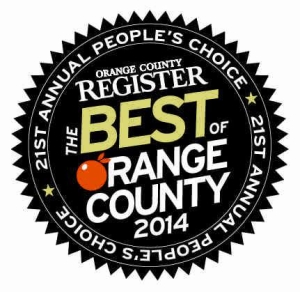 Peoples Choice Award - The Best of Orange County 2014 - A New View Windows and Doors