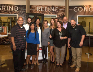 L to R: Larry Rocha, Josh Hill, Jenny Trujillo, Anissa Ortiz (A New View), Marianna Arboleda (Milgard), Brian Paul (ANV), Kerry Stevens (Milgard), Cash Cockerill (ANV), Jeff Lemke (Milgard)