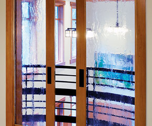 interior doors - french doors with water glass insert-Simpson
