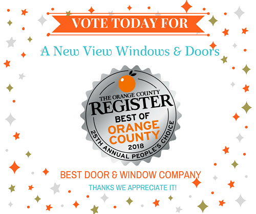 Best of Orange County 2018 - Vote for A New View Windows